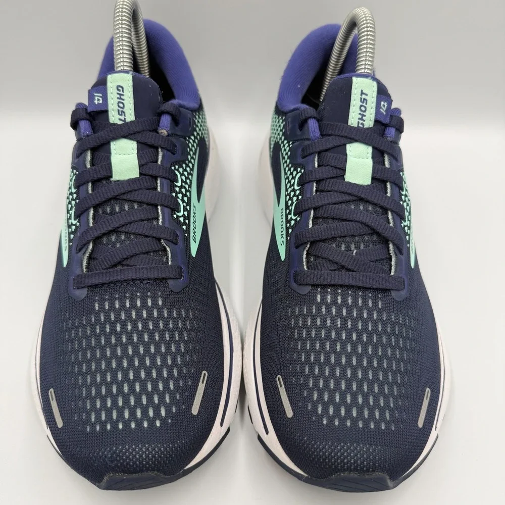Brooks‎ Ghost 14 Blue White Running Shoes Sneakers Women's 8.5 B 1203561B446